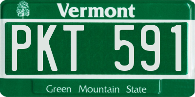 VT license plate PKT591