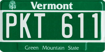 VT license plate PKT611