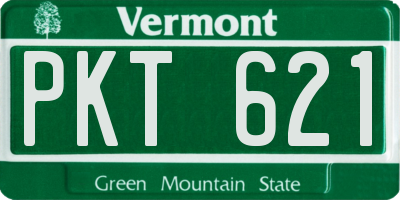 VT license plate PKT621