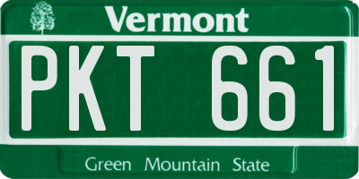 VT license plate PKT661