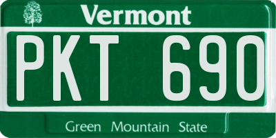 VT license plate PKT690