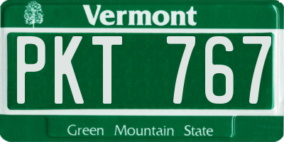 VT license plate PKT767