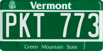 VT license plate PKT773