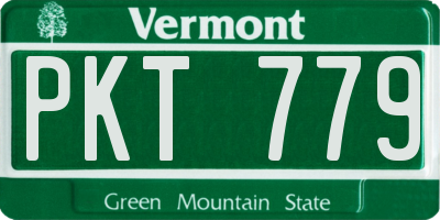 VT license plate PKT779