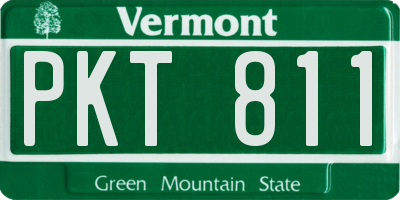 VT license plate PKT811