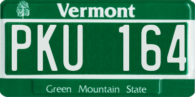 VT license plate PKU164