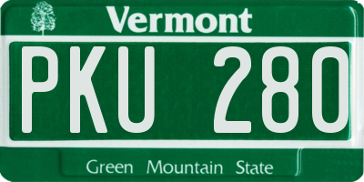 VT license plate PKU280