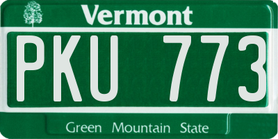 VT license plate PKU773