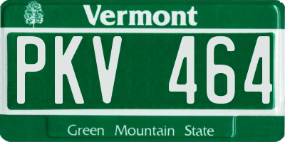 VT license plate PKV464