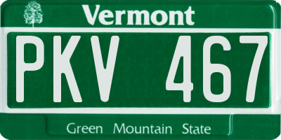 VT license plate PKV467