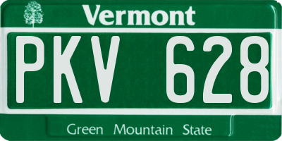 VT license plate PKV628