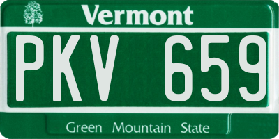 VT license plate PKV659