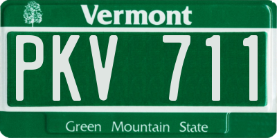 VT license plate PKV711