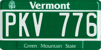VT license plate PKV776