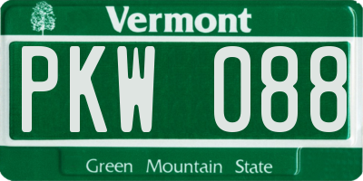 VT license plate PKW088