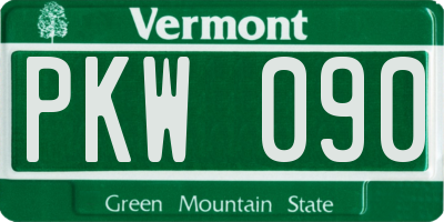 VT license plate PKW090