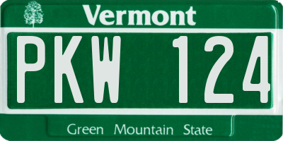 VT license plate PKW124