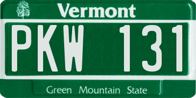 VT license plate PKW131