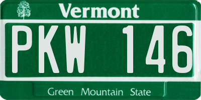 VT license plate PKW146