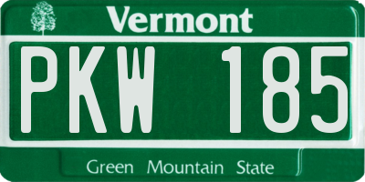 VT license plate PKW185
