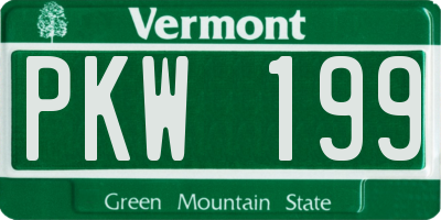 VT license plate PKW199