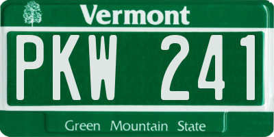 VT license plate PKW241
