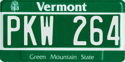 VT license plate PKW264