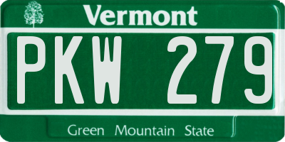 VT license plate PKW279