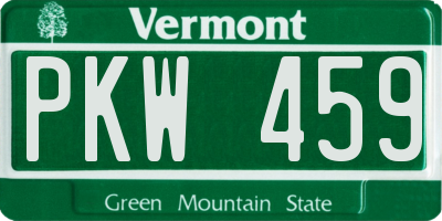 VT license plate PKW459