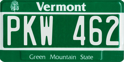 VT license plate PKW462