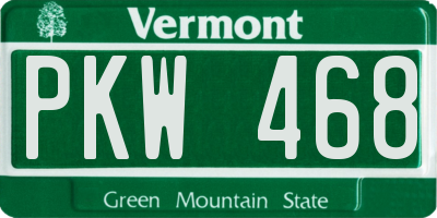 VT license plate PKW468