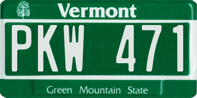 VT license plate PKW471