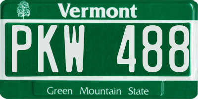 VT license plate PKW488
