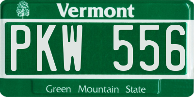 VT license plate PKW556