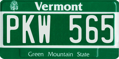 VT license plate PKW565