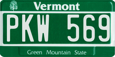 VT license plate PKW569