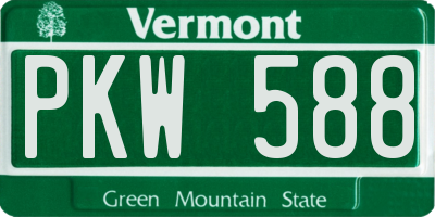 VT license plate PKW588