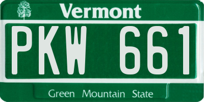 VT license plate PKW661