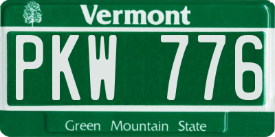 VT license plate PKW776