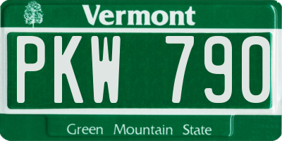 VT license plate PKW790