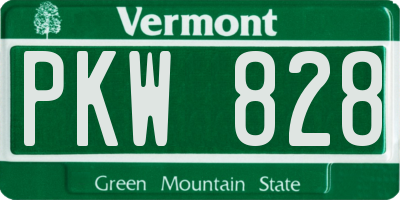 VT license plate PKW828