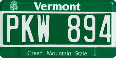 VT license plate PKW894