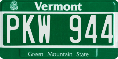 VT license plate PKW944