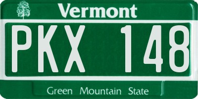 VT license plate PKX148