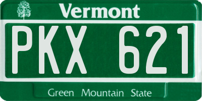 VT license plate PKX621