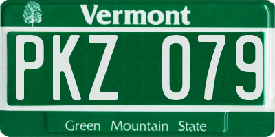 VT license plate PKZ079