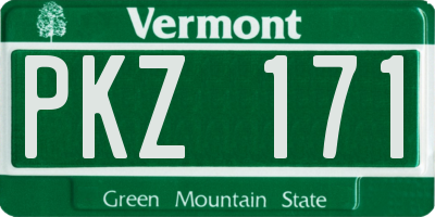 VT license plate PKZ171