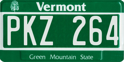 VT license plate PKZ264