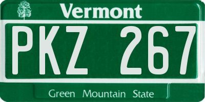 VT license plate PKZ267