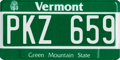 VT license plate PKZ659